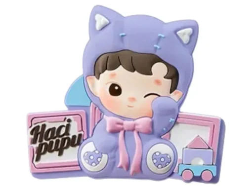 Hot Hacipupu Rolling Time Machine Series Hey and See You! Fridge Magnet Silicone Clip - US Pop Mart
