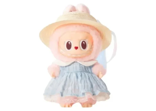 Clearance Labubu The Blue Diamon Summer Party Vinyl Plush Doll Pendant - US Pop Mart