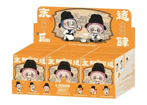 Hot Labubu The Monsters Let's Have Fun Together Series Badge Sealed Case (6 Blind Box) - US Pop Mart